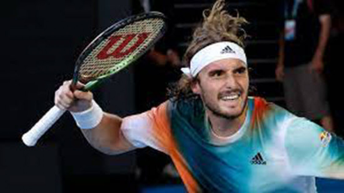 Tsitsipas battles to win five-set thriller