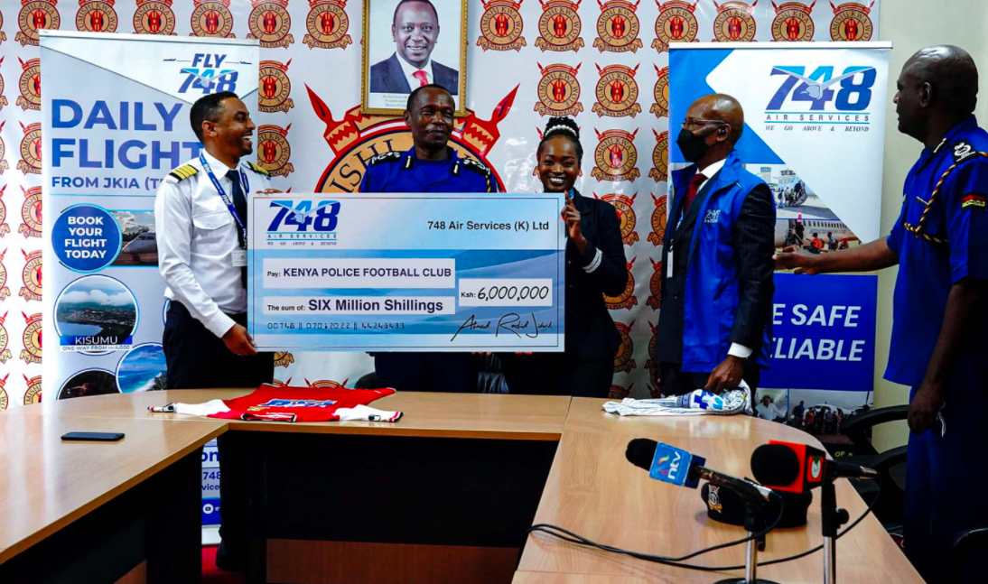 Fly 748 signs sponsorship deal with Kenya Police FC