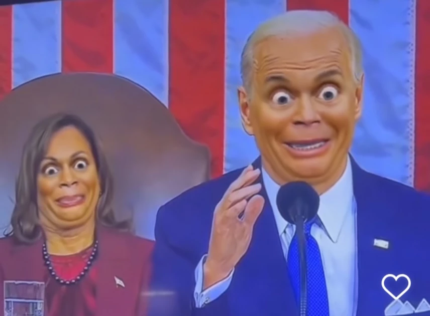 Donald Trump uses bizarre Snapchat filters to troll US President Joe Biden's speech