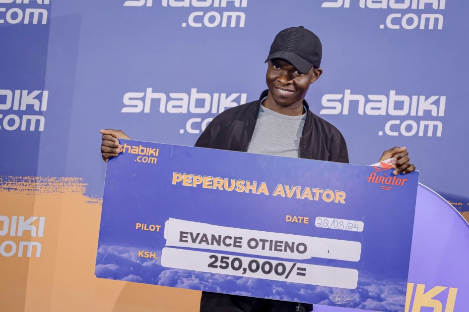Otieno lands Sh.250,000 Shabiki.com's aviator Otieno lands Sh.250,000 Shabiki.com's aviator