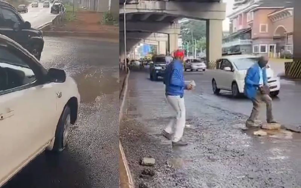 Waiyaki Way: Dangerous pothole leaves motorists with damaged rims, tyre punctures