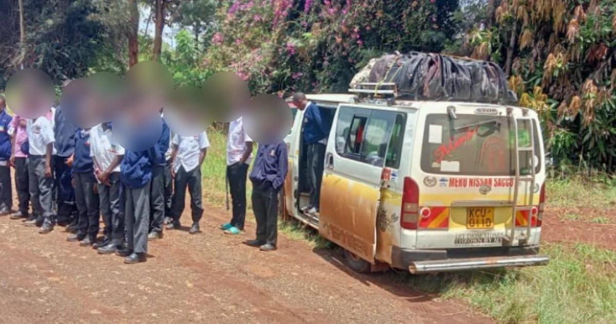 NTSA nabs 14-seater matatu carrying 30 students, driver escapes NTSA nabs 14-seater matatu carrying 30 students, driver escapes