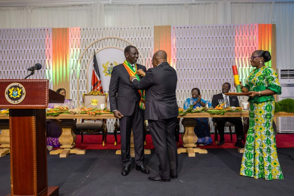 President Ruto awarded Ghana's highest honour President Ruto awarded Ghana's highest honour