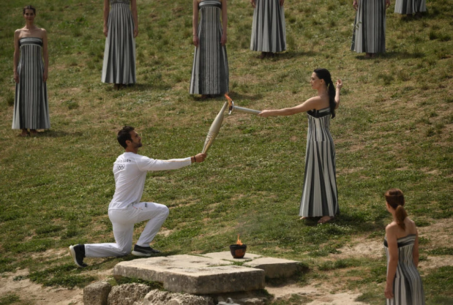 Paris 2024 Games flame lit in ancient Olympia