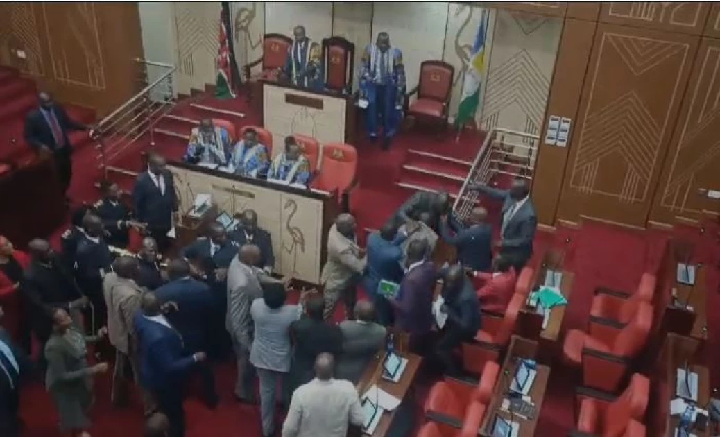 Nakuru MCAs trade blows over impeachment of County Secretary 