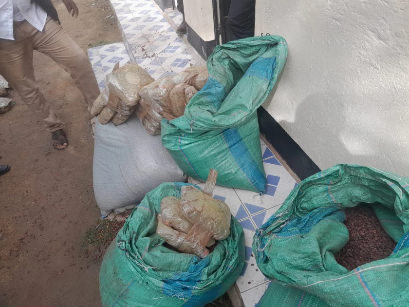 Bhang stashed in four bean sacks seized in Moyale