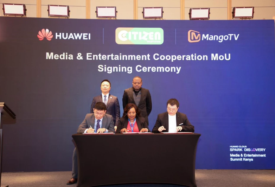 Huawei Cloud, Mango TV, RMS sign MoU to accelerate media intelligence in Kenya Huawei Cloud, Mango TV, RMS sign MoU to accelerate media intelligence in Kenya
