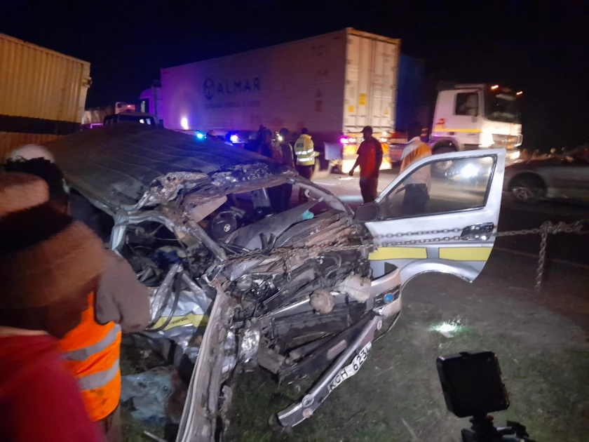 Two killed, 8 injured in Salgaa accident Two killed, 8 injured in Salgaa accident