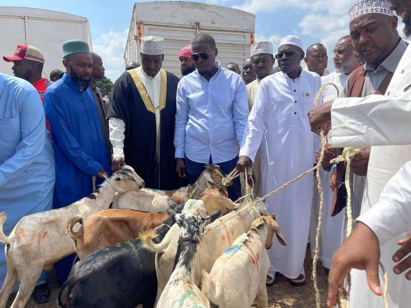 Governor Sakaja donates 500 goats to Muslim community in honour of Eid