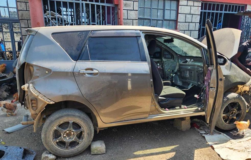 Man arrested after five suspected stolen vehicles found at his home in Kamulu