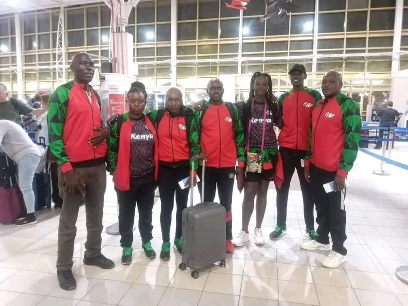 Beach volleyball teams jet out for Africa Games Beach volleyball teams jet out for Africa Games