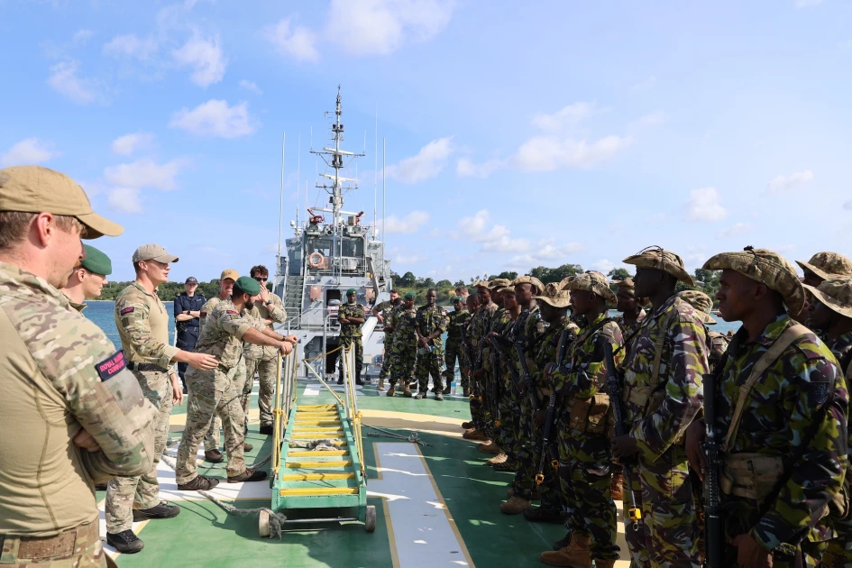 Kenya marine troops trained by UK Royal Marines Kenya marine troops trained by UK Royal Marines