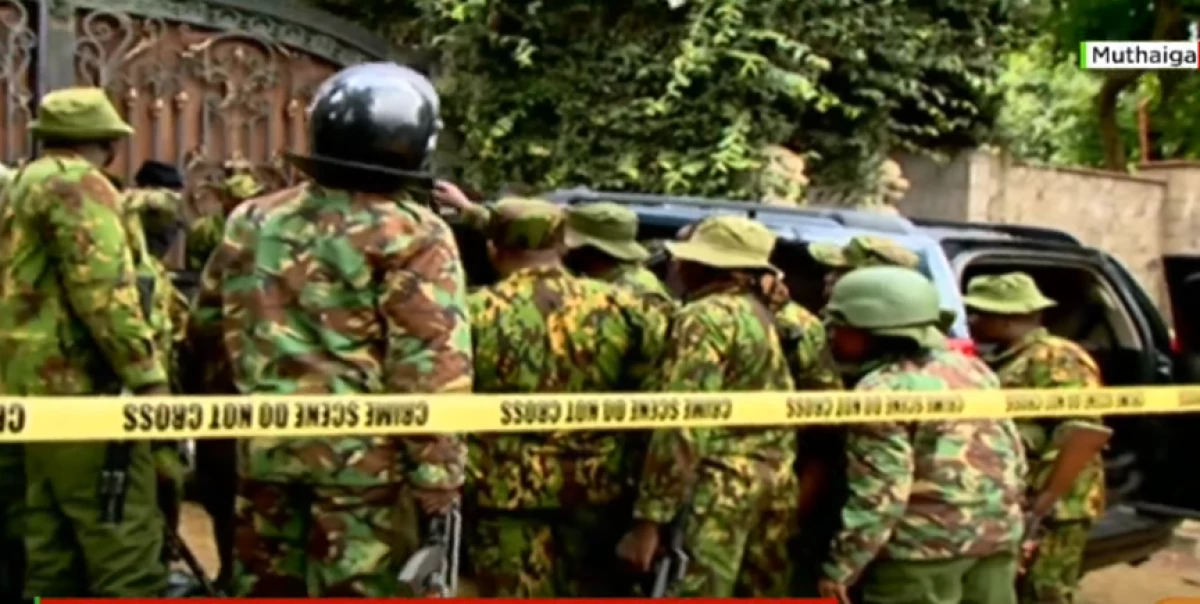 Police officers surround businessman Jimi Wanjigi’s home Police officers surround businessman Jimi Wanjigi’s home