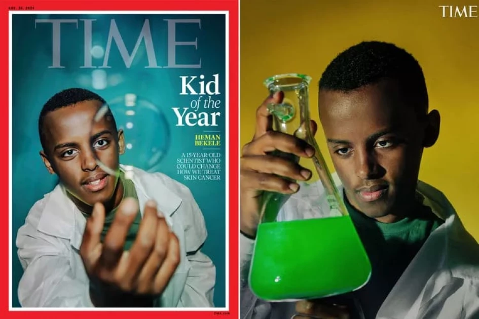 Heman Bekele: 15-year old Ethiopian immigrant named TIME's Kid of the Year for scientific discovery Heman Bekele: 15-year old Ethiopian immigrant named TIME's Kid of the Year for scientific discovery