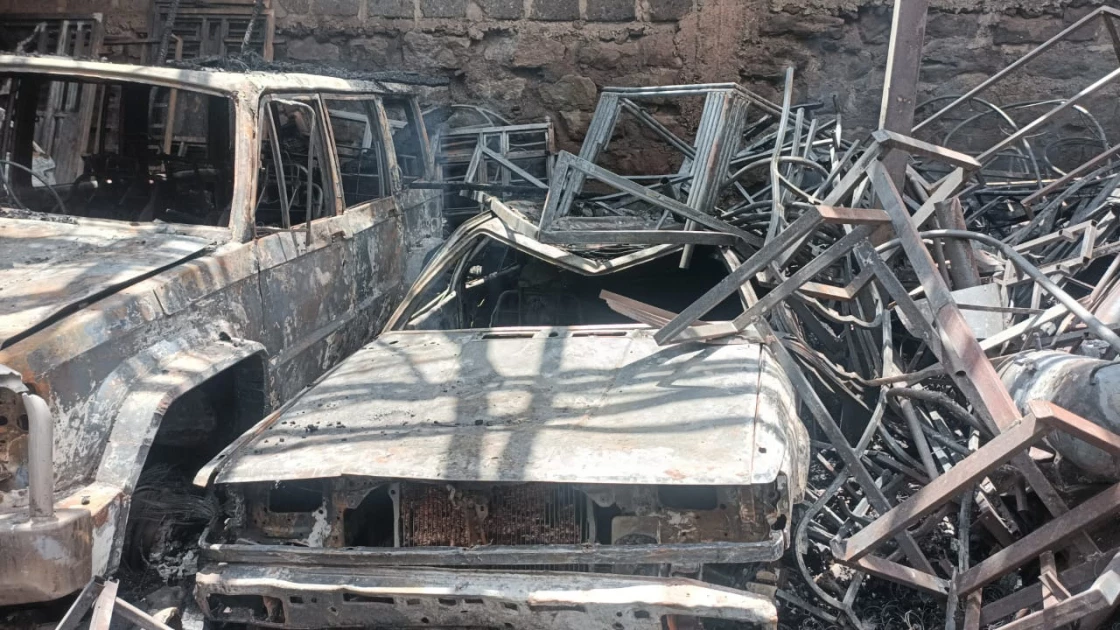 Investigations after fire guts vehicles and furniture in Roysambu