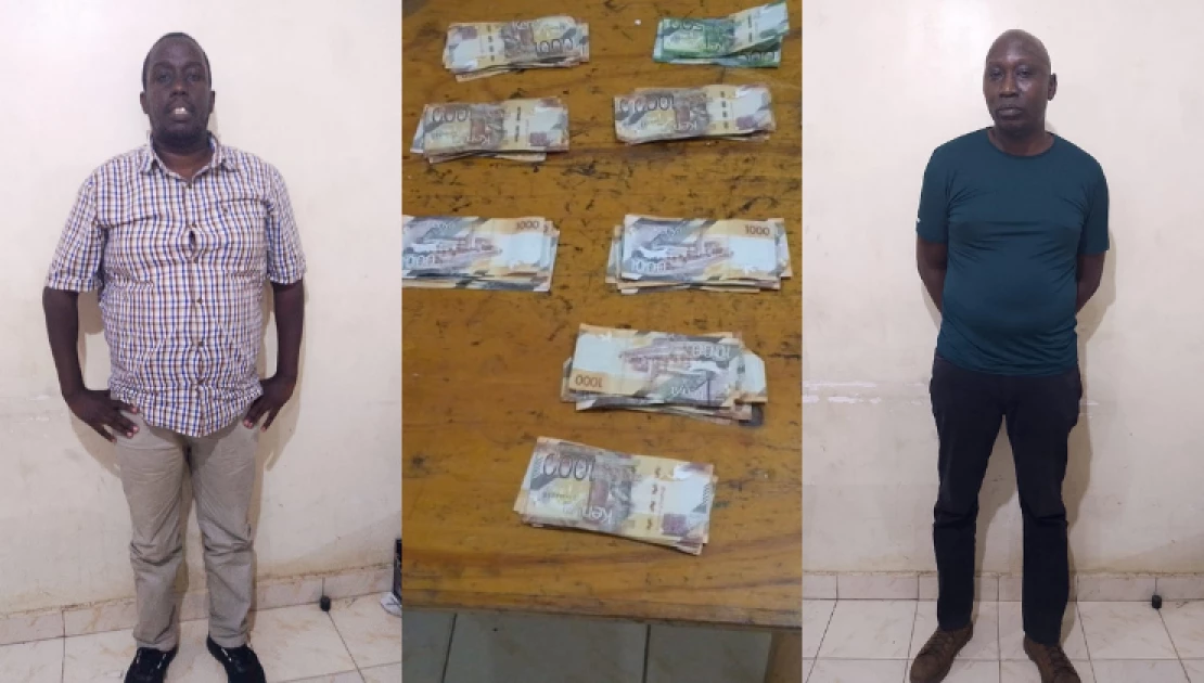 Two suspects arrested for attempting to bribe DCI officers with Ksh.179K