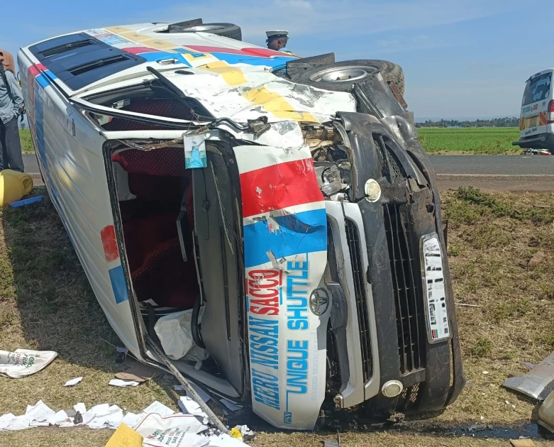 Kirinyaga: 25 injured after matatus collide head-on along Mwea-Embu highway