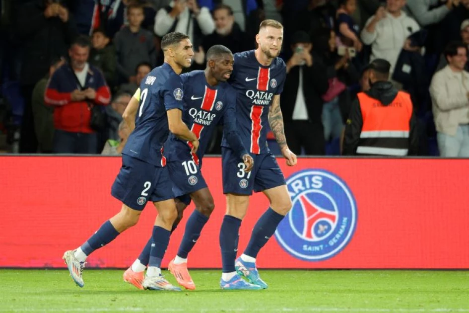 Dembele stars again as PSG beat Brest in Champions League play-off first leg