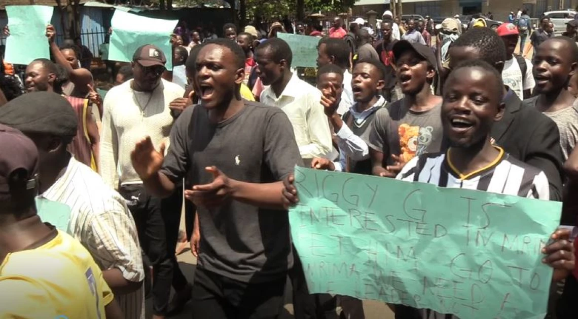 UoN students hold protest to support Gachagua impeachment motion