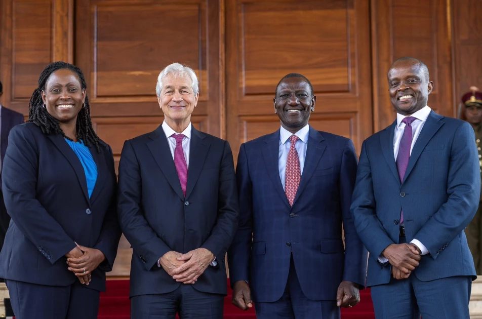 Ruto meets JPMorgan CEO after US bank opened Kenyan office Ruto meets JPMorgan CEO after US bank opened Kenyan office