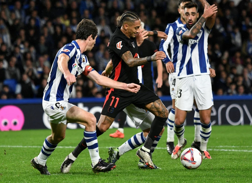 Liga leaders Barca stumble in controversial defeat at Real Sociedad