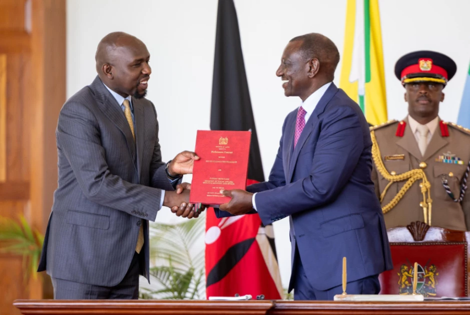 Murkomen thanks President Ruto after being appointed new Interior CS