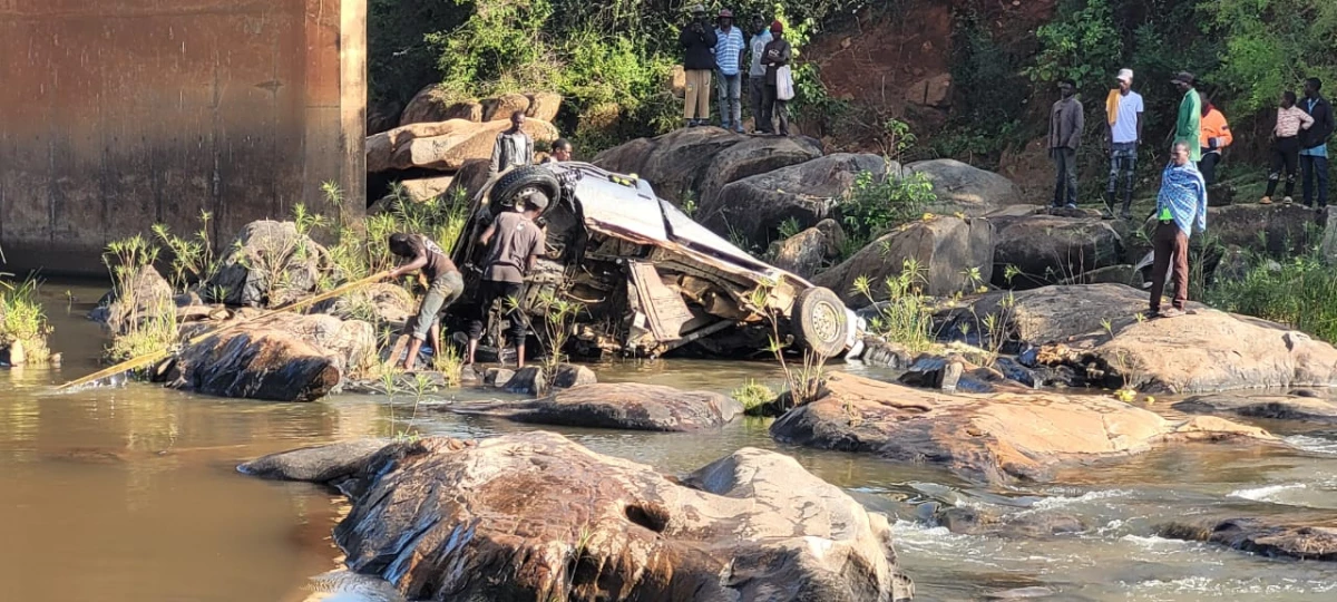 Two people killed after car plunges into Thwake River on Machakos-Kitui Road