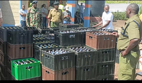 One suspect arrested as authorities seize counterfeit alcohol in Eldoret