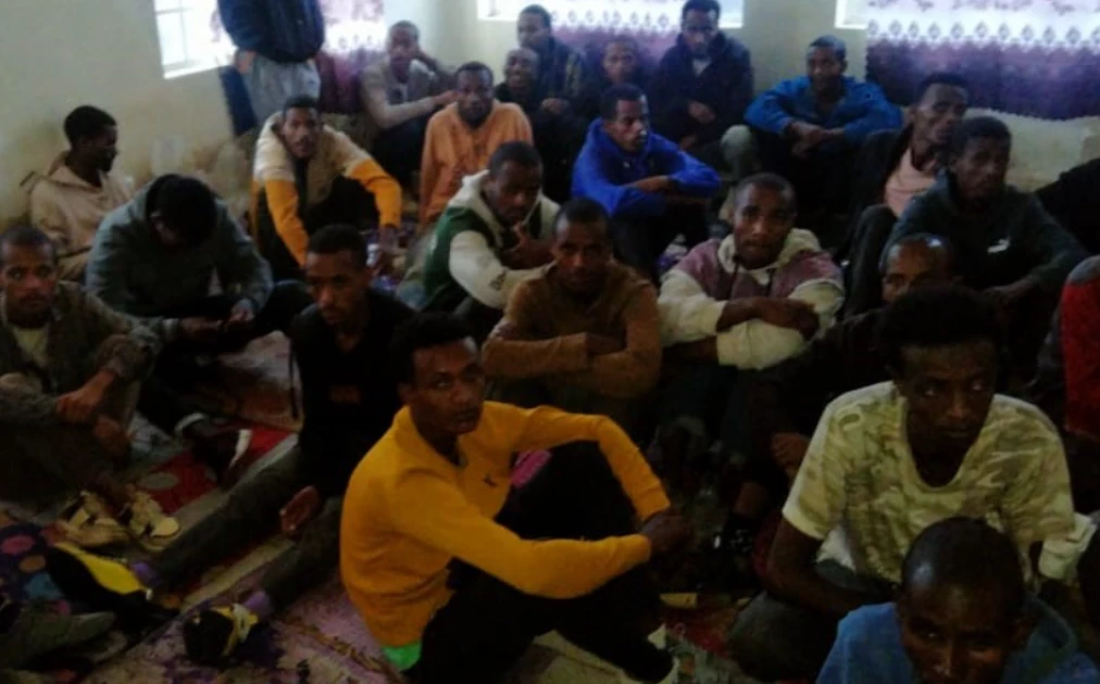 Two Kenyans arrested as police rescue 58 illegal immigrants in Kitengela Two Kenyans arrested as police rescue 58 illegal immigrants in Kitengela