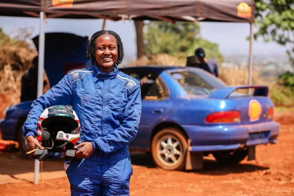 Gatimu tests her Subaru GC8 ahead of 2025 WRC Gatimu tests her Subaru GC8 ahead of 2025 WRC