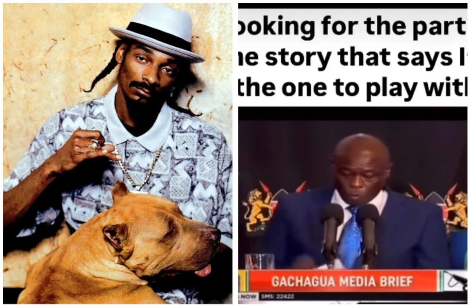 Snoop Dogg shares Gachagua meme as Kenyans continue to dominate viral conversations on the world stage Snoop Dogg shares Gachagua meme as Kenyans continue to dominate viral conversations on the world stage