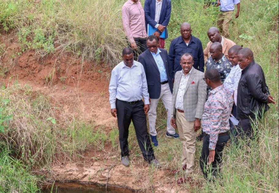Governor Mutula unveils taskforce to address Thange oil spill