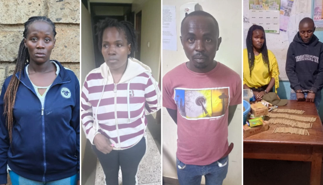 Six arrested as police seize large batch of bhang in Mwiki, Embakasi Six arrested as police seize large batch of bhang in Mwiki, Embakasi