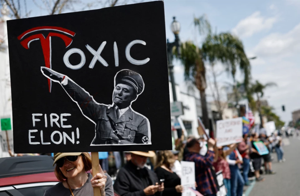 Tesla chargers torched in suspected arson in France: police