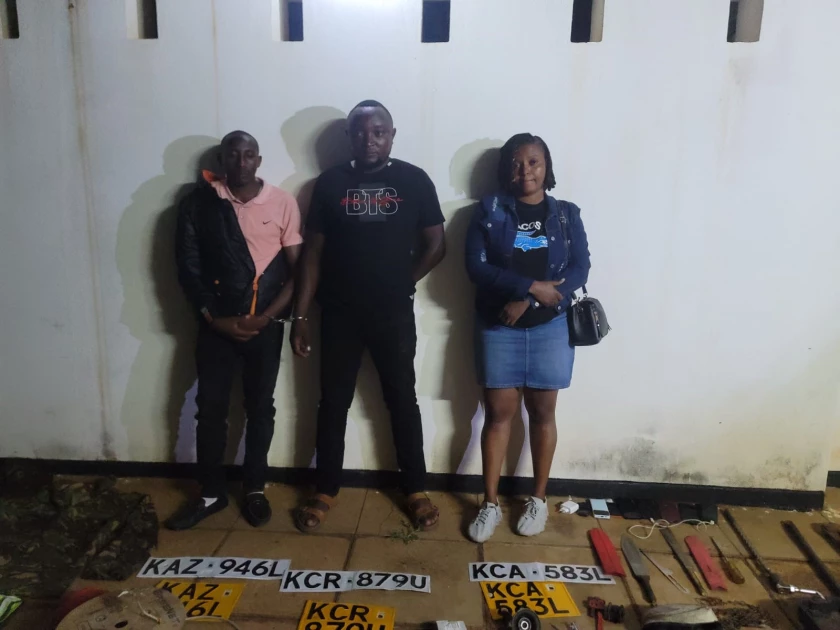 Three suspected highway robbers arrested in Voi Three suspected highway robbers arrested in Voi