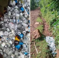 Kericho residents demand action after hazardous material discovered dumped on footpath