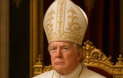 Trump posts spoof picture dressed as pope