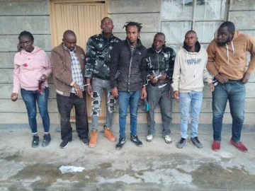 Seven arrested over Naivasha robbery, ‘harmless’ pistol recovered