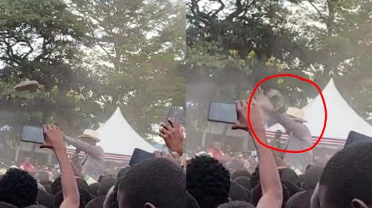 Three arrested after shoe thrown at President Ruto in Migori