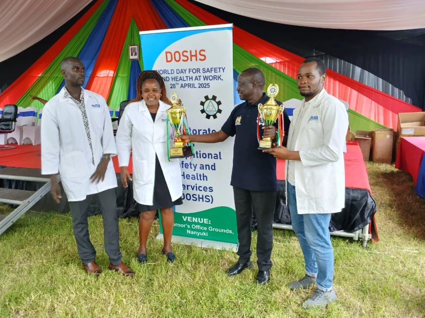 KEMSA feted for leading Occupational Safety and Health (OSH) practices 