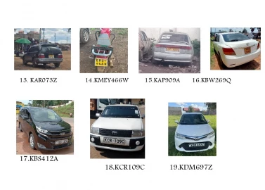 28 suspects arrested, 22 stolen vehicles recovered in DCI crackdown - PHOTOS