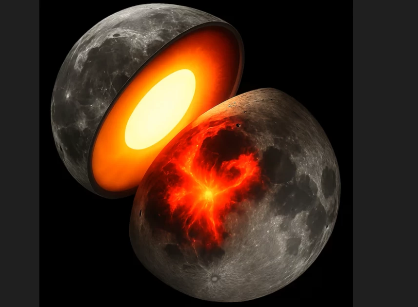 Gravity study shows why the moon's two sides look so different