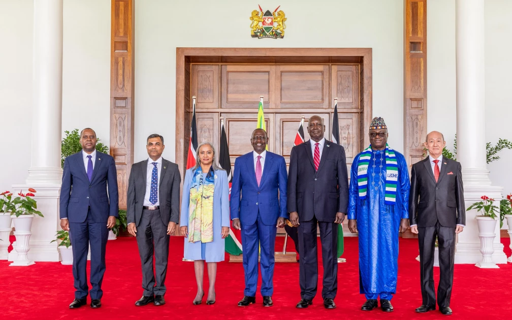 President Ruto receives credentials of six new envoys 