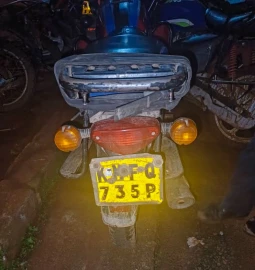 Two suspects in custody over theft of motorbike in Kakamega 
