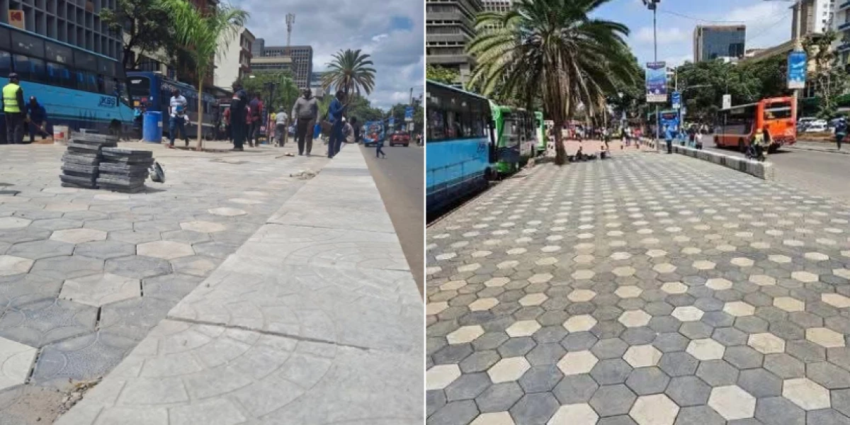 Nairobi County intensifies walkway installation targeting more CBD streets