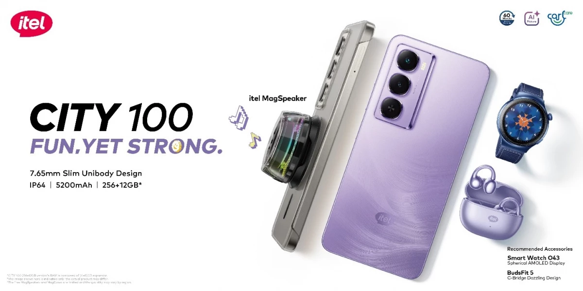 itel Launches CITY 100: Stylish, Durable AI Smartphone Targeted at Gen Z #AD