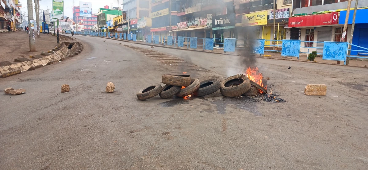 Embu erupts in protest as MP Gitonga Mukunji’s arrest sparks chaos