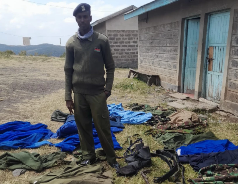 Laikipia police officer arrested with stolen uniforms, equipment