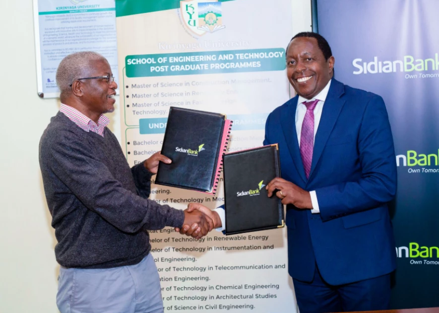 Sidian Bank, Kirinyaga University ink MoU to boost staff, student financing Sidian Bank, Kirinyaga University ink MoU to boost staff, student financing