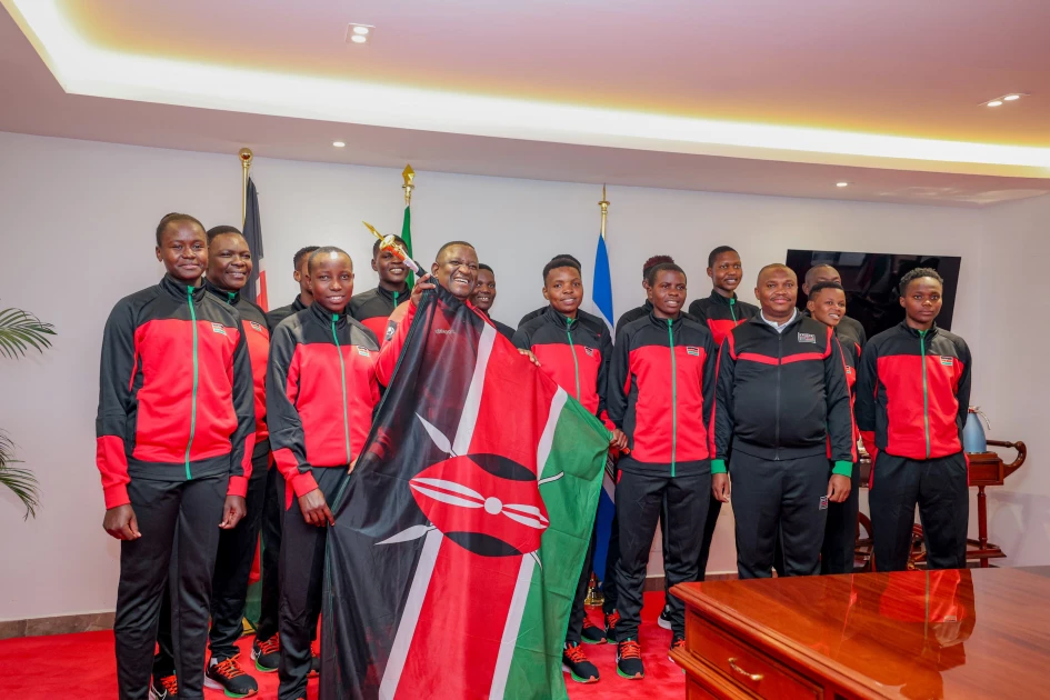 Kenya U20 Women’s volleyball team flagged off for African Championship